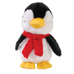 8" Penguin & Gorilla Plush Pet Toy With Squeaker In Pdq