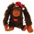 8" Penguin & Gorilla Plush Pet Toy With Squeaker In Pdq