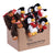 8" Penguin & Gorilla Plush Pet Toy With Squeaker In Pdq
